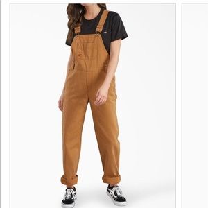 NWT Dickie’s Women’s Relaxed Fit Bib Overalls - ‘Brown Duck’ size M